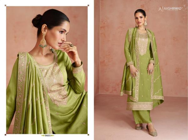 Aashirwad Gulkand Coco Silk Designer Salwar Suit Collection